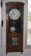 Pointeuse ancienne en bois DEVRON